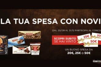 Concorso La tua spesa con Novi 2026, vinci card spesa Iperal, Basko, Tigros e Seven