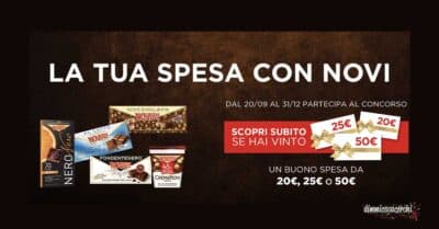 Concorso La tua spesa con Novi 2026, vinci card spesa Iperal, Basko, Tigros e Seven