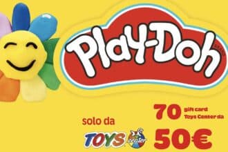 Concorso 70 anni Play-Doh Toys Center, vinci gift card Toys Center da 50 euro con l'instant win