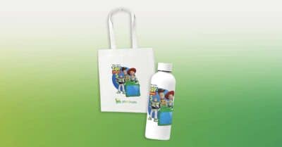 Kit Toy Story 5 con borraccia e shopper in palio nel concorso Eni Plenitude