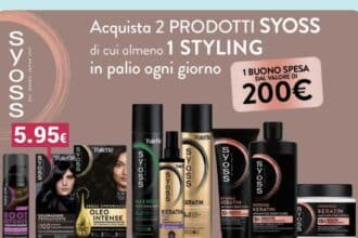 concorso Syoss buono spesa 200 euro instant win prodotti cura capelli