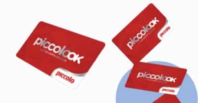 Carta fedeltà Piccolook con i premi della raccolta punti Piccolo