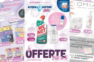 Volantino Acqua e Sapone 11-31 ottobre 2026 con concorsi, cashback e omaggi esclusivi solo in negozio