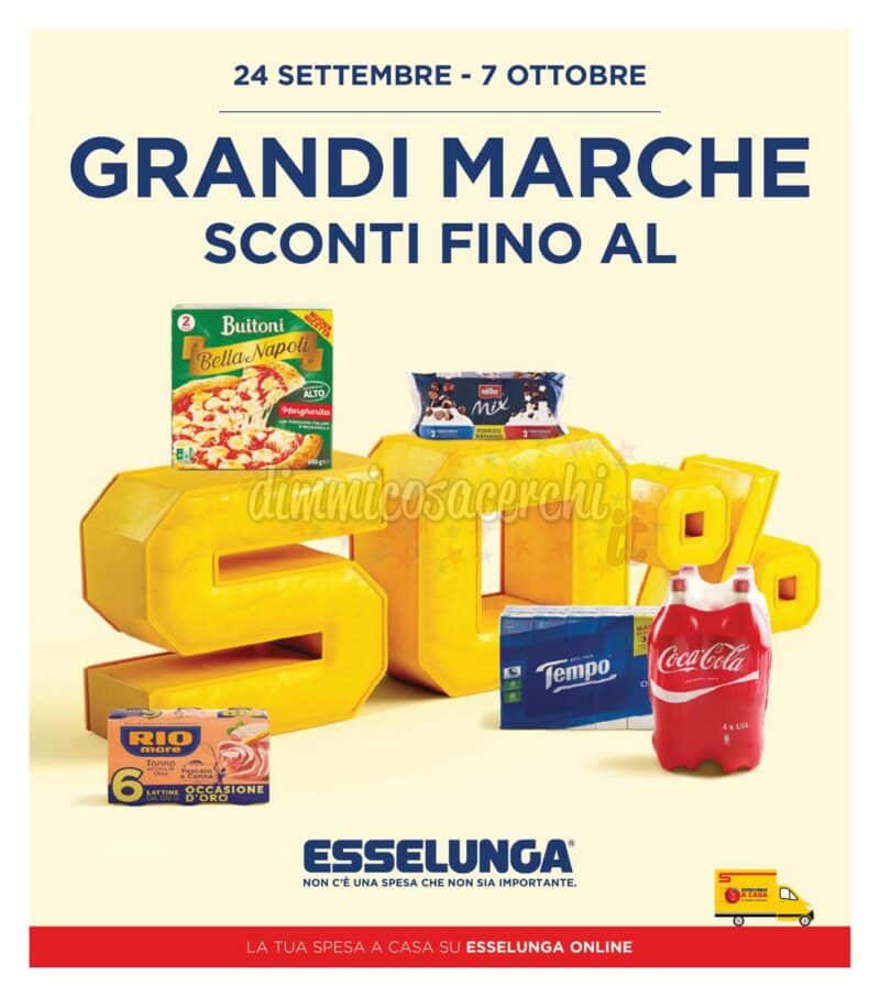 Volantino Esselunga dal 24 settembre al 7 ottobre 2026 copertina