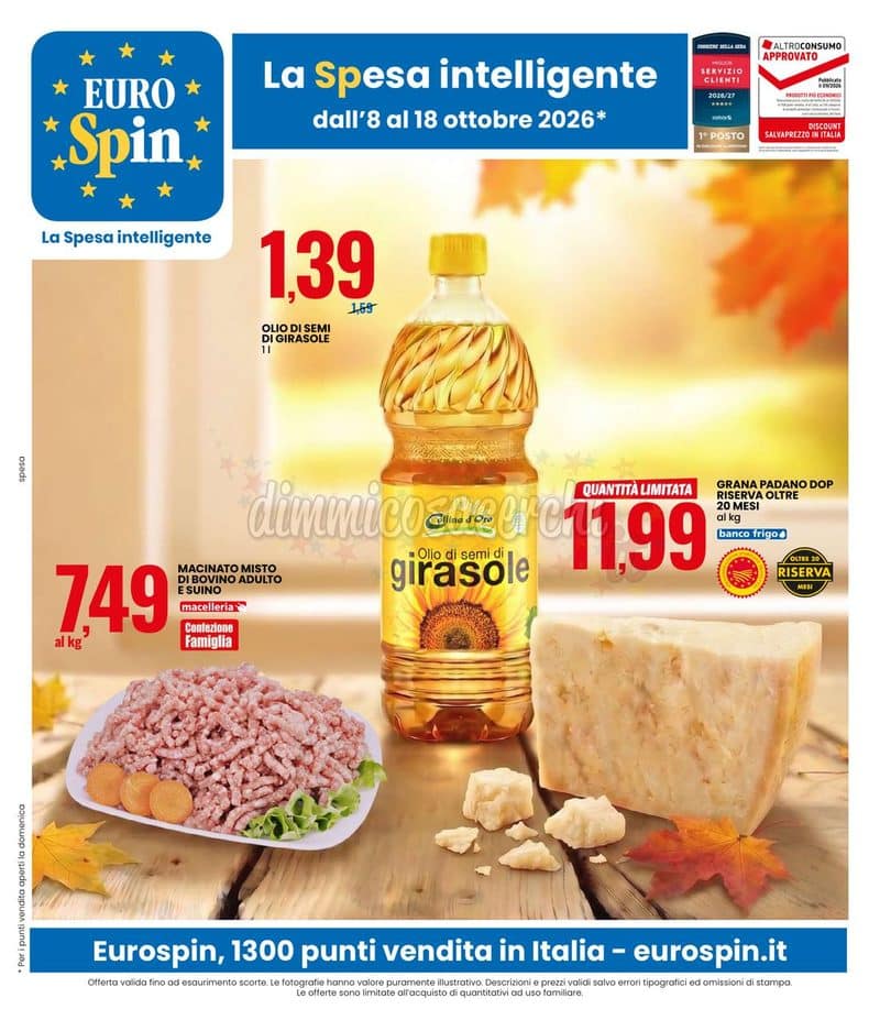 Anteprimav Eurospin dall'8 al 18 ottobre 2026 copertina