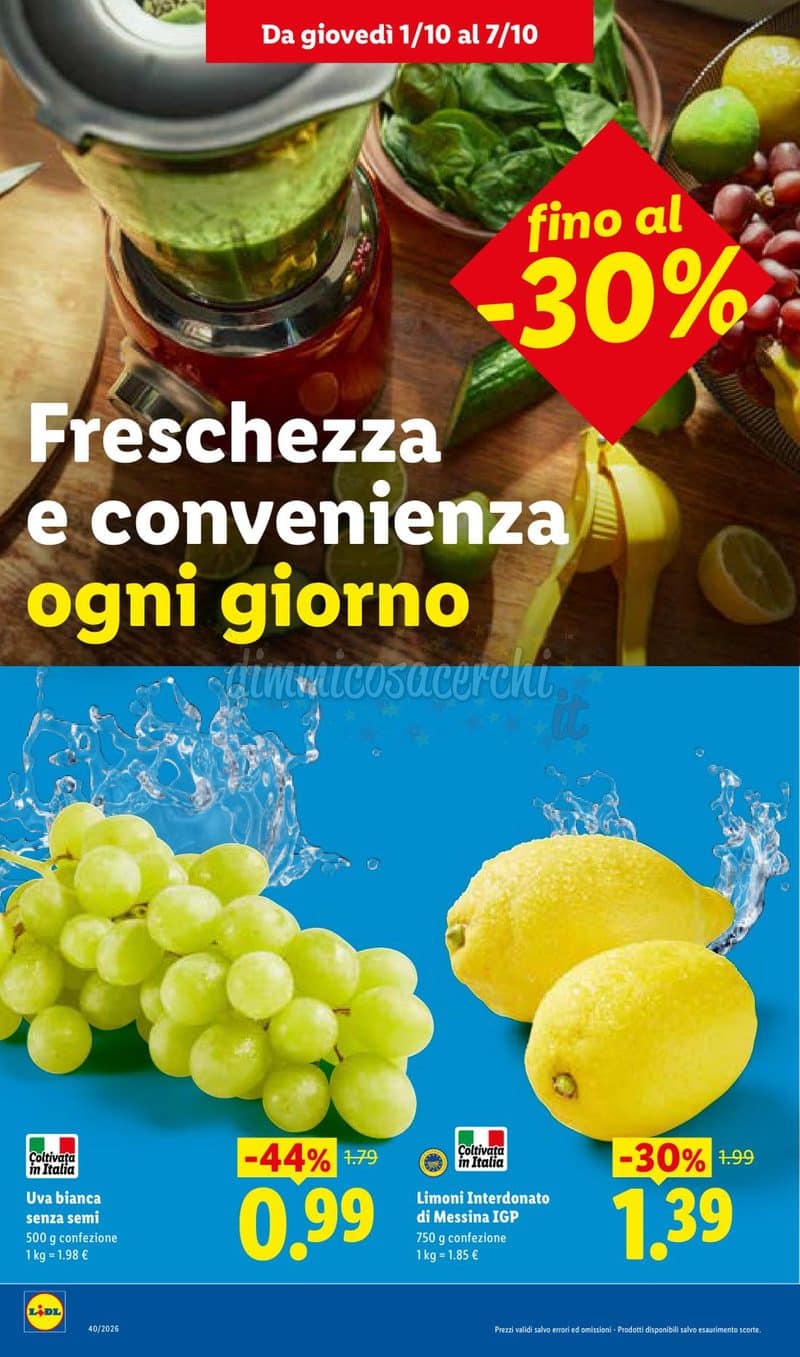 Anteprima volantino Lidl dal 1° al 7 ottobre 2026 pagina 4
