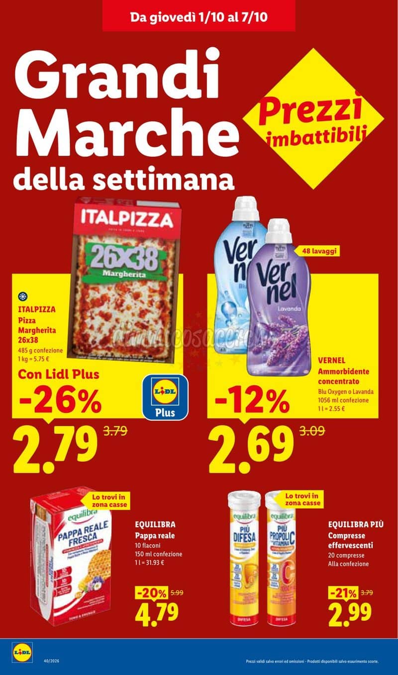 Anteprima volantino Lidl dal 1° al 7 ottobre 2026 pagina 14