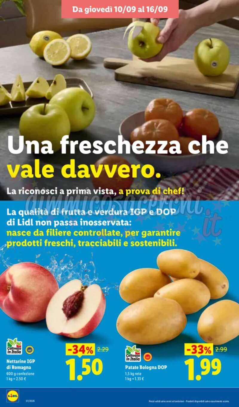 Volantino LIDL dal 10 al 16 settembre 2026