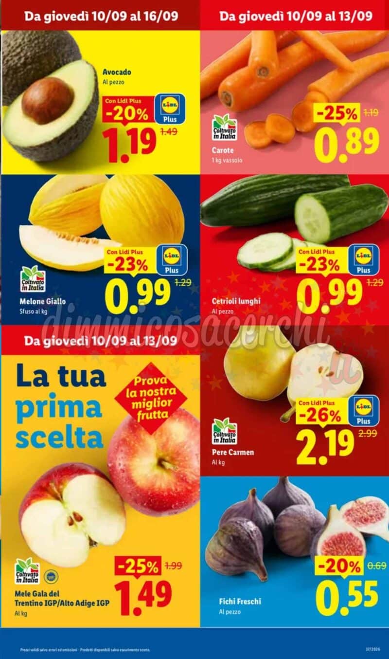 Volantino LIDL dal 10 al 16 settembre 2026