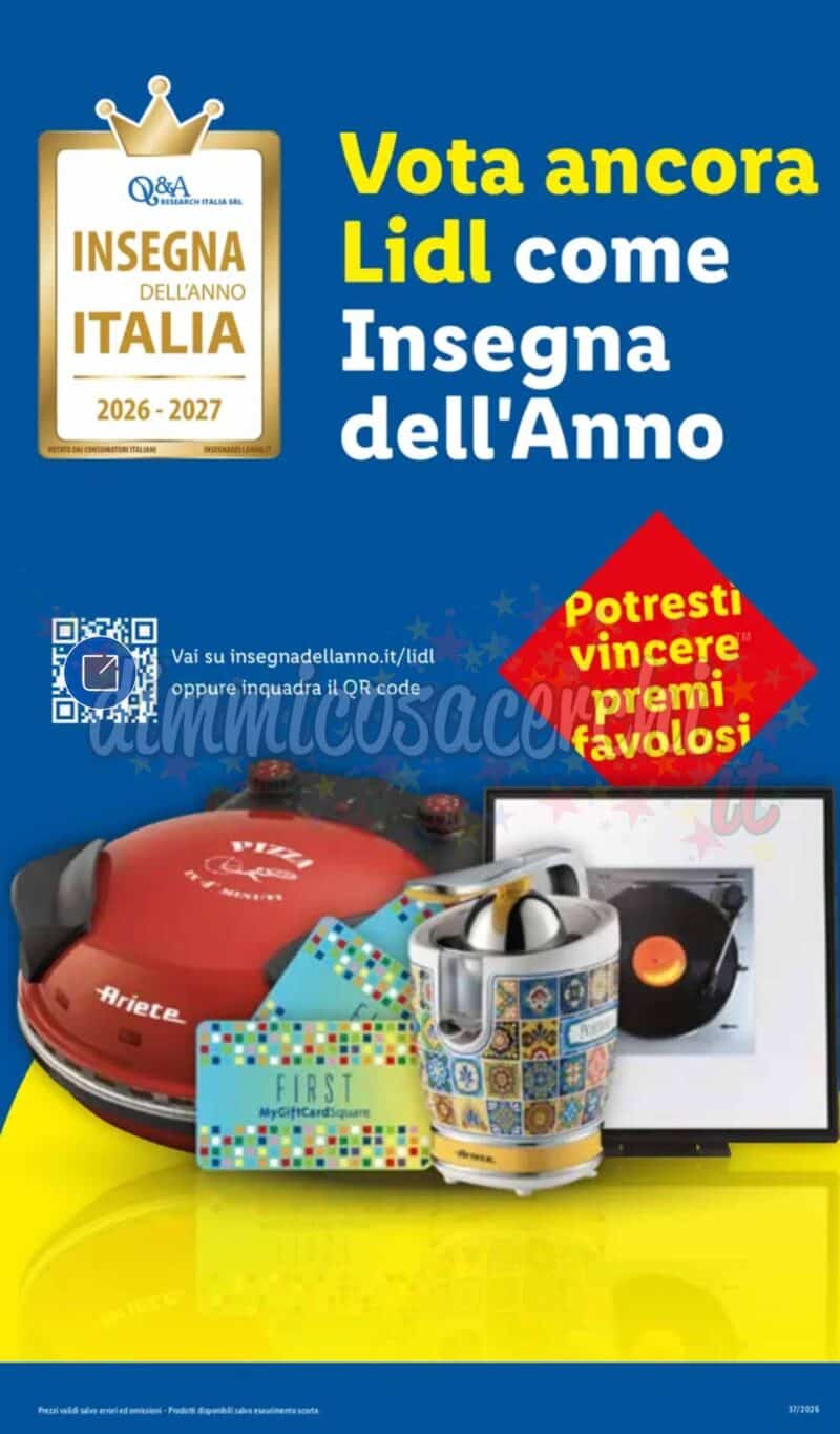 Volantino LIDL dal 10 al 16 settembre 2026