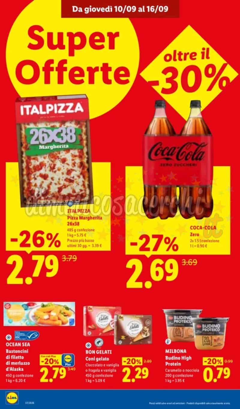 Volantino LIDL dal 10 al 16 settembre 2026