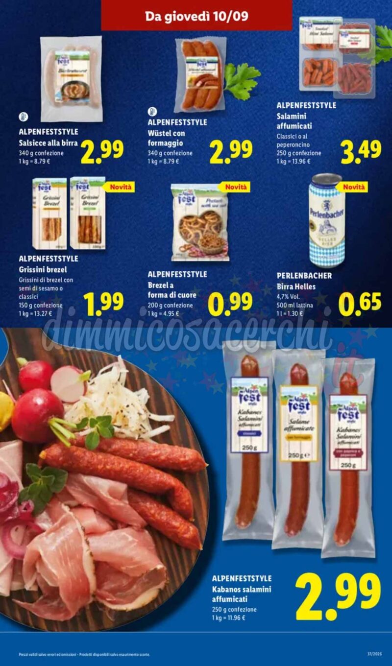 Volantino LIDL dal 10 al 16 settembre 2026