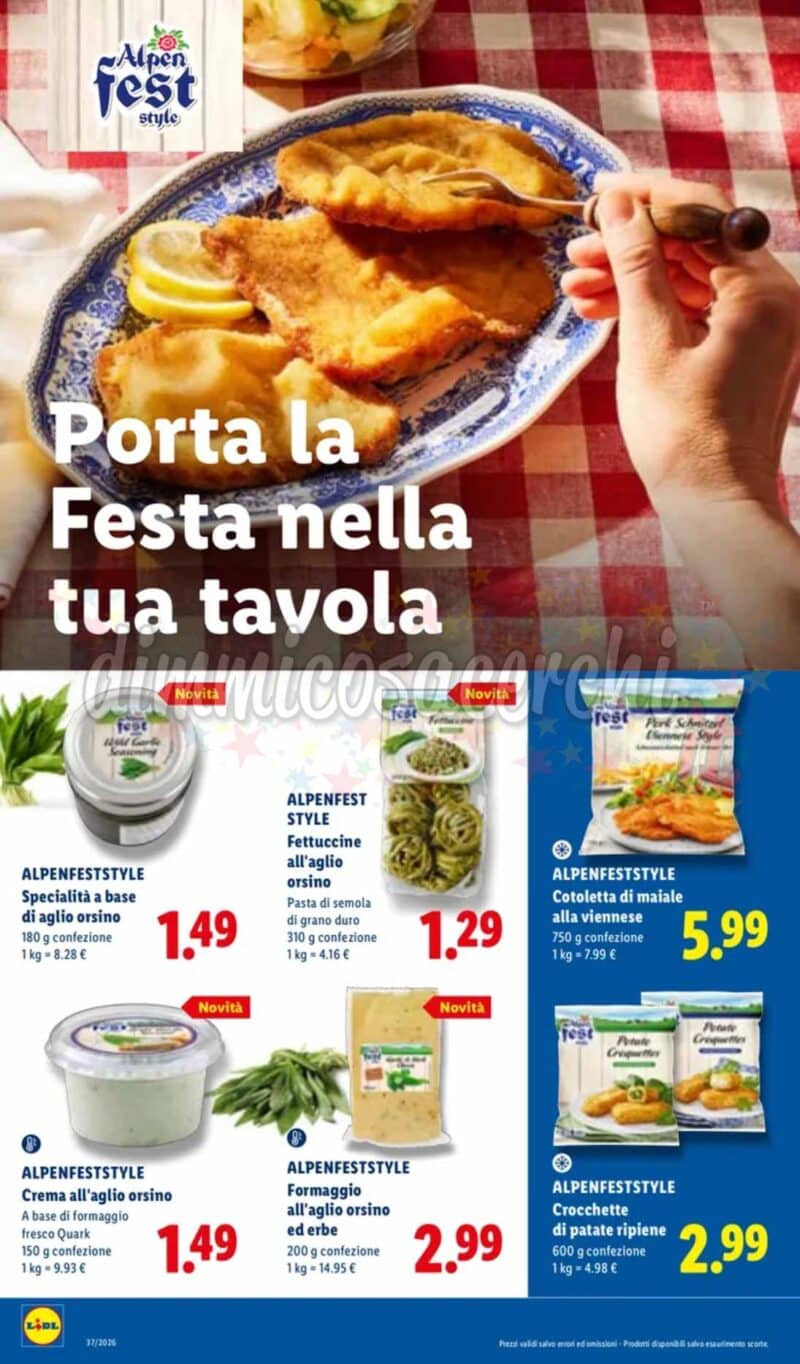 Volantino LIDL dal 10 al 16 settembre 2026