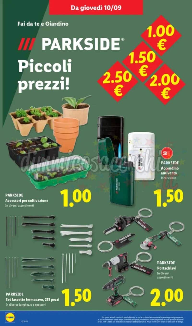 Volantino LIDL dal 10 al 16 settembre 2026