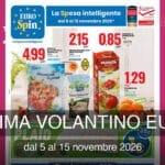 Anteprima volantino Eurospin dal 5 al 15 novembre 2026