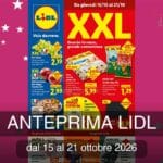 Anteprima volantino LIDL dal 15 al 21 ottobre 2026 con offerte Halloween, Favorina, XXL e concorso Danette