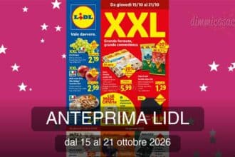 Anteprima volantino LIDL dal 15 al 21 ottobre 2026 con offerte Halloween, Favorina, XXL e concorso Danette
