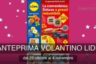 Anteprima volantino Lidl dal 29 ottobre al 4 novembre 2026: le migliori offerte della settimana