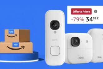 bundle Blink videocamera esterna 2K+ videocitofono 2K+ offerta Prime Day Amazon
