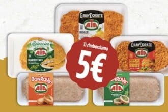 cashback AIA ASPIAG Despar Eurospar Interspar rimborso 5 euro prodotti pollo tacchino 2026