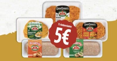 cashback AIA ASPIAG Despar Eurospar Interspar rimborso 5 euro prodotti pollo tacchino 2026