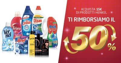 Prodotti Henkel Dixan, Schwarzkopf e Bref per il cashback HCB Wave II