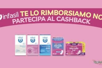 Salvaslip Lines Intervallo e detergente intimo Infasil per il cashback fino a 3 euro