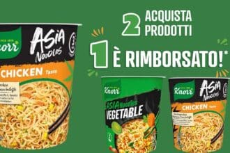 cashback Knorr Cup Noodles rimborso 1,60 euro GDO 2026