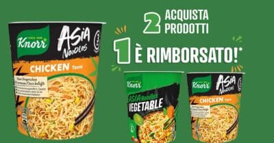 cashback Knorr Cup Noodles rimborso 1,60 euro GDO 2026