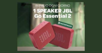 Speaker JBL GO Essential 2 in palio nel concorso Canta sotto la doccia con Borotalco