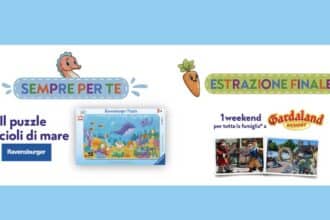 concorso FRoSTA Kids puzzle omaggio weekend Gardaland 4 persone estrazione