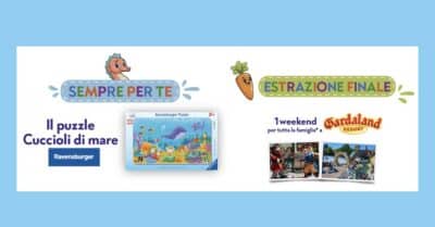 concorso FRoSTA Kids puzzle omaggio weekend Gardaland 4 persone estrazione