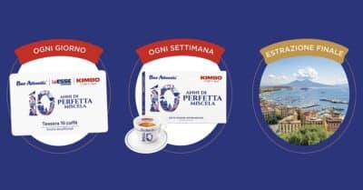 concorso Kimbo 10 Anni Bar Atlantic abbonamento caffè tazzine weekend Napoli 2026
