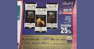 concorso Tailor Made Lindt Excellence Conad 2026 instant win gift card maxi spesa WhatsApp