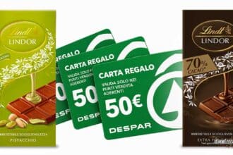concorso Tailor Made Lindt Maiora 2026 instant win gift card 200 euro