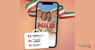 concorso NKD app buono viaggio gift card premi estrazione finale