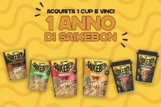 Fornitura annuale di cup Saikebon in palio nel concorso Vinci un anno di Saikebon