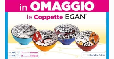 coppette Egan in omaggio Acqua e Sapone 18 19 ottobre 2026 spesa minima 20 euro