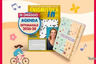 agenda settimanale 15 mesi 2026-2028 in omaggio con Enigmistica IN novembre 2026 edicola