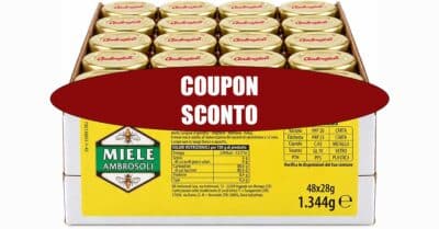 Confezione da 48 vasetti di Miele di Fiori Ambrosoli Monodose in offerta su Amazon